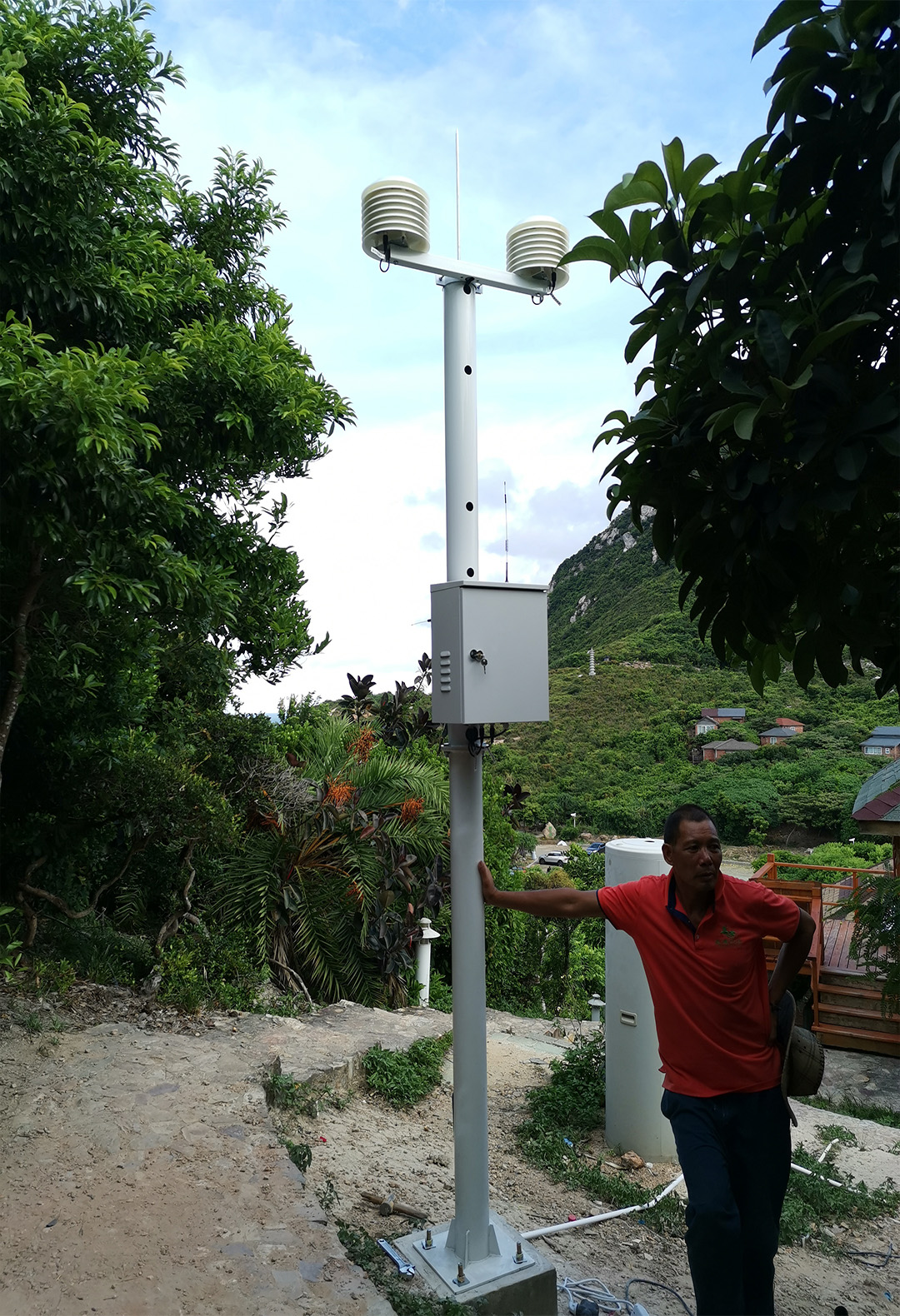 大鵬新區負氧離子在線監測系統安裝案例